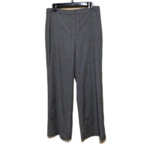 Ann Taylor Audrey Italian Wool Trouser Pants Womens Size 8 Lined Wide Leg Career